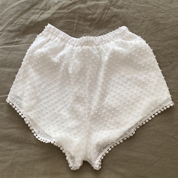 High Waist White Shorts - Picture 4 of 6